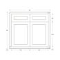 Dark Blue Inset Shaker 33" Sink Base Cabinet - RTA thumbnail