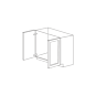 Jersey White 33" Sink Base Cabinet with Full Height Doors - RTA thumbnail