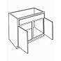 Irvine White Shaker 39" Sink Base Cabinet - Assembled thumbnail