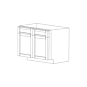 Fresno Grey Shaker 42" Sink Base Cabinet - RTA thumbnail