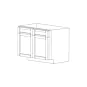 Aspen White Shaker 42" Sink Base Cabinet - RTA thumbnail