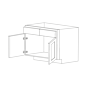 Dark Wood 42" Sink Base Cabinet - RTA thumbnail