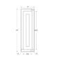 Snow White Inset Shaker 9" Base Spice Drawer Cabinet - RTA thumbnail