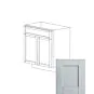 Alden Grey Shaker 27" Sink Base Vanity - RTA thumbnail