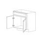 Aspen White Shaker 30" Sink Base Vanity - RTA thumbnail