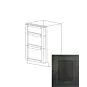 Ashton Grey Shaker 15" Three Drawer Vanity Cabinet - RTA thumbnail