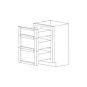 Ontario Beech Espresso 18" Three Drawer Vanity Cabinet - RTA thumbnail