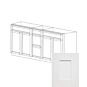 Irvine White Shaker 60" Vanity Cabinet Double Sink Combination - RTA thumbnail