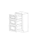 Orlando Ginger Square 12" Vanity - 3 Drawers - RTA thumbnail