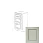 Romona Modern Gray 12" Three Drawer Vanity Cabinet - RTA thumbnail