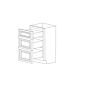 Arcadia Antique White 15" Three Drawer Base Cabinet - RTA thumbnail