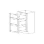 Aspen White Shaker 18" Vanity - 3 Drawers - RTA thumbnail