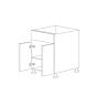 Walnut 30" Sink Base Vanity 2 Doors 1 False - RTA thumbnail