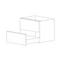 Piano Paint White Gloss 36" Vanity Cabinet - RTA thumbnail