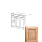 Orlando Ginger Square 36" Sink Base Vanity With 3 Drawers On Left - RTA thumbnail