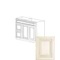 Arcadia Antique White 36" Vanity Cabinet with Drawers on Left - RTA thumbnail