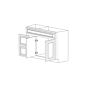 Romona Modern Gray 36" Vanity Cabinet with Drawers on Left - Assembled thumbnail