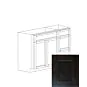 Midnight Java Shaker 36" Sink Base Vanity With 3 Drawers On Right - RTA thumbnail