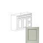Romona Modern Gray 36" Vanity Cabinet with Drawers on Right - RTA thumbnail