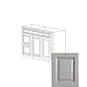 Anaheim Grey 42" Vanity Cabinet with Drawers on Left - RTA thumbnail