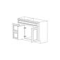 Anaheim Grey 42" Vanity Cabinet with Drawers on Left - RTA thumbnail