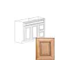 Orlando Ginger Square 42" Sink Base Vanity With 3 Drawers On Right - RTA thumbnail