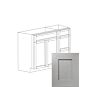 Fresno Grey Shaker 42" Vanity Cabinet with Drawers on Right - RTA thumbnail