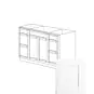 Aspen White Shaker 48" Sink Base Vanity With Two Side Drawers - RTA thumbnail