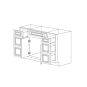 Anaheim Grey 60" Vanity Cabinet with Drawers - RTA thumbnail
