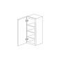 Chic Charcoal Flat Panel 9x42 Wall Cabinet - Assembled thumbnail