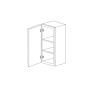 Fresno Grey Shaker 12x36 Wall Cabinet - Assembled thumbnail