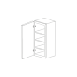 Pure White Flat Panel 12x36 Wall Cabinet - Assembled thumbnail