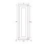 Vintage White Inset 12x39 Wall Cabinet - RTA thumbnail
