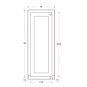 Snow White Inset Shaker 15x39 Wall Cabinet - RTA thumbnail