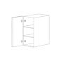 Charcoal Gray Flat Panel 18x30 Wall Cabinet - Assembled thumbnail