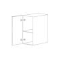 Matte black 18x30 Wall Cabinet - Assembled thumbnail