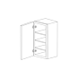 Chic Charcoal Flat Panel 18x42 Wall Cabinet - Assembled thumbnail