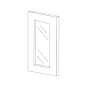 Jersey White Shaker W1842 Clear Glass Door thumbnail
