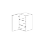 Glossy Gray 21x30 Wall Cabinet - RTA thumbnail