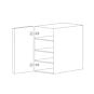 Pure White Flat Panel 21x42 Wall Cabinet - RTA thumbnail