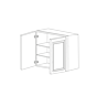 Romona Modern Gray 24x30 Wall Cabinet - Assembled thumbnail