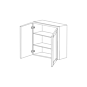 Lexington Espresso Shaker 27x30 Wall Cabinet - Assembled thumbnail