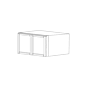 Calypso Grey 30x12 Wall Cabinet - Assembled thumbnail