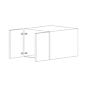 Glossy White 30x12 Wall Cabinet - RTA thumbnail