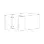 Charcoal Gray Flat Panel 30x12 Wall Cabinet - Assembled thumbnail