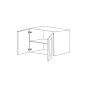 Jersey White Shaker 30x24x24 Wall Cabinet - RTA thumbnail