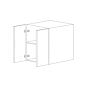Chic Charcoal Flat Panel Wall cabinet 30" wide x 24" high x 24" deep Assembled thumbnail