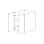 Piano Paint White Gloss 30x30 Wall Cabinet - Assembled thumbnail