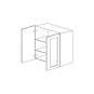 Jersey White Shaker 30x30 Wall Cabinet - RTA thumbnail
