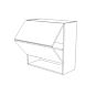 Attis Brown 30x30 Wall Cabinet with Two Horizontal Lift Doors - RTA thumbnail